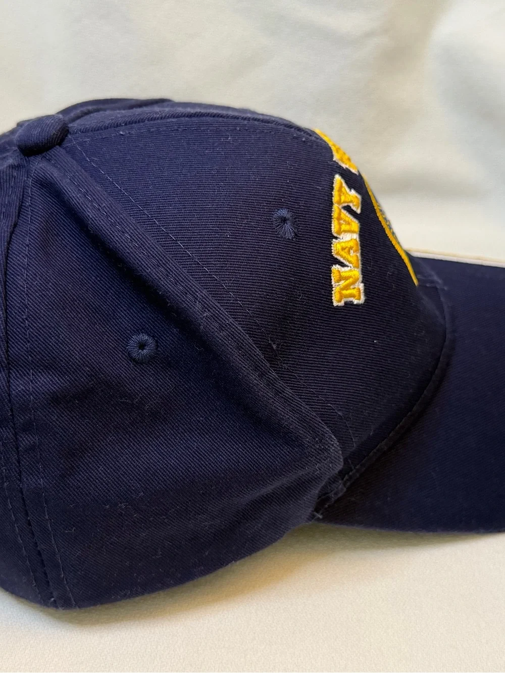 US Navy Veteran Embroidered Blue Adjustable Hat Ball Cap